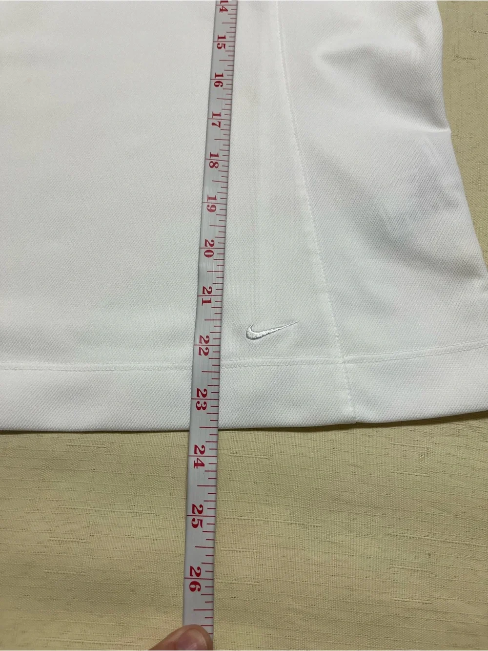 Nike Golf L white embroidered logo polo